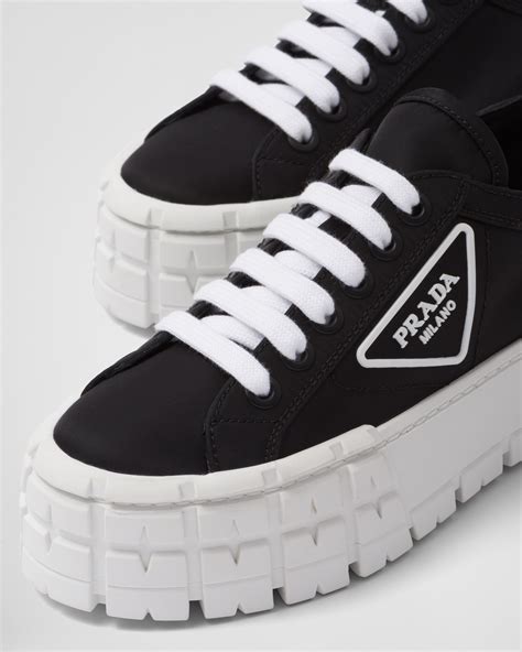 prada nylon low-top sneaker|prada double wheel sneakers.